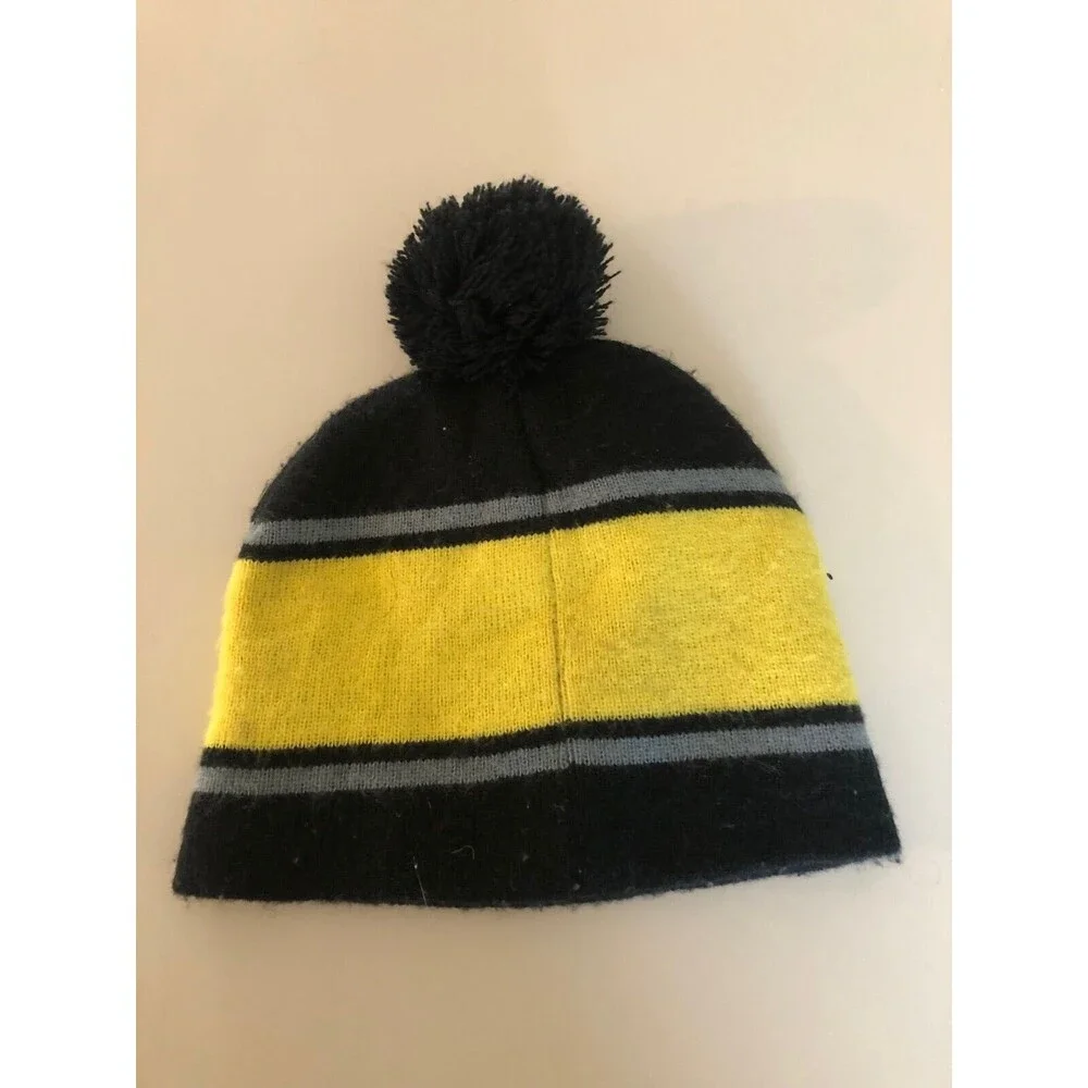 Batman Logo Wool Beanie DC Comics size16 Boys‎ Black with gray stripes